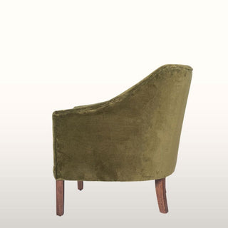 Slope Arm Armchair | Green Velvet in Furniture from Oriana B www.orianab.com