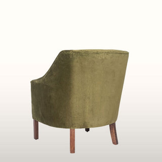 Slope Arm Armchair | Green Velvet in Furniture from Oriana B www.orianab.com