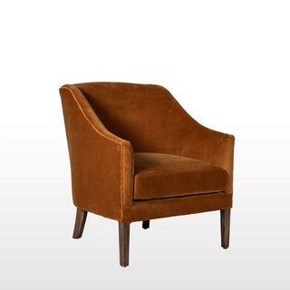 Slope Arm Armchair | Rust Velvet in Furniture from Oriana B www.orianab.com