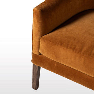 Slope Arm Armchair | Rust Velvet in Furniture from Oriana B www.orianab.com