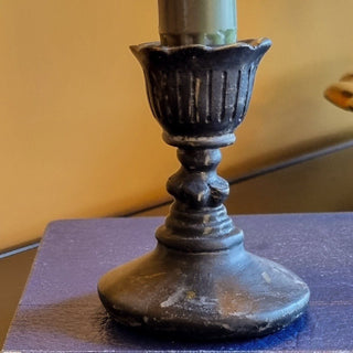 Small Antique Black Candlestick | END OF LINE in Archived from Oriana B www.orianab.com