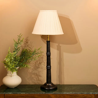 Small Black Table Lamp | Neutral Lampshade in Lighting from Oriana B www.orianab.com