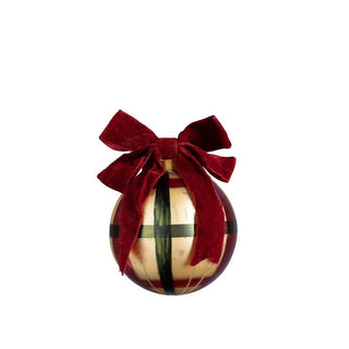 Small Christmas Bauble with Red Velvet Bow in Christmas from Oriana B www.orianab.com