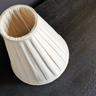 Small Cone Pleated Lampshade | SAMPLE in Outlet from Oriana B www.orianab.com