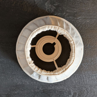 Small Cone Pleated Lampshade | SAMPLE in Outlet from Oriana B www.orianab.com