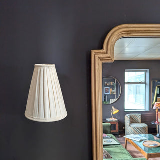Small Cone Pleated Lampshade | SAMPLE in Outlet from Oriana B www.orianab.com
