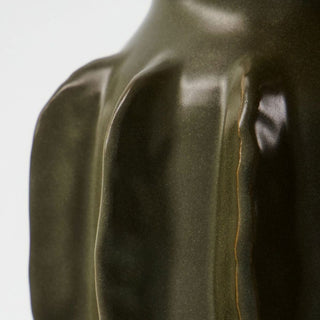 Small Dark Green Ceramic Vase in Homewares from Oriana B www.orianab.com