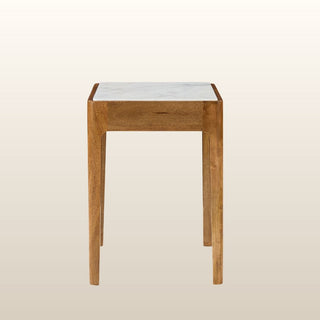 Small Delphi Side Table | White Marble in Furniture from Oriana B www.orianab.com