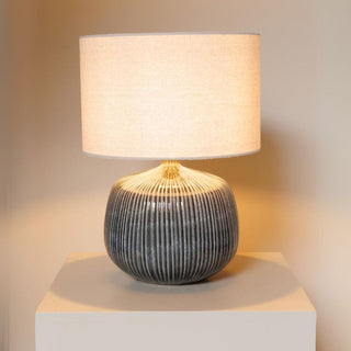 Small Grey Sandstone Table Lamp in Lighting from Oriana B www.orianab.com