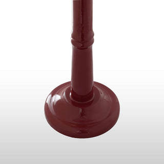 Small Red Enamel Table Lamp | Red & Blue Lampshade in Lighting from Oriana B www.orianab.com