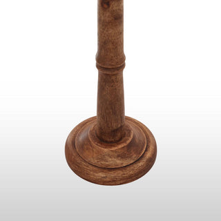 Small Wooden Table Lamp | Neutral Lampshade in Lighting from Oriana B www.orianab.com