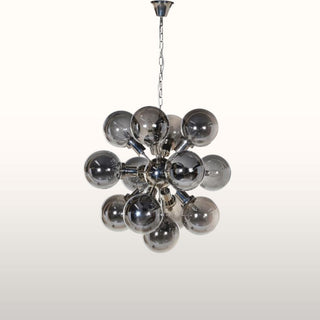 Smoked Glass Globe Pendant Light in Lighting from Oriana B www.orianab.com