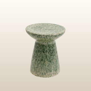 Speckled Green Stoneware Side Table in Furniture from Oriana B www.orianab.com
