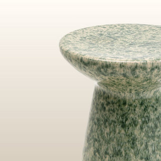 Speckled Green Stoneware Side Table in Furniture from Oriana B www.orianab.com