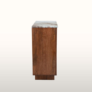 Sunburst Bar Cabinet | Brown Marble in Furniture from Oriana B www.orianab.com