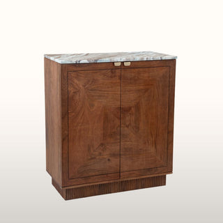 Sunburst Bar Cabinet | Brown Marble in Furniture from Oriana B www.orianab.com
