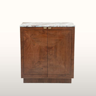 Sunburst Bar Cabinet | Brown Marble in Furniture from Oriana B www.orianab.com