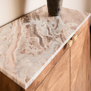 Sunburst Bar Cabinet | Toronto Marble in Furniture from Oriana B www.orianab.com