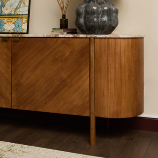 Sunburst Sideboard with Toronto Marble | 200 in Furniture from Oriana B www.orianab.com