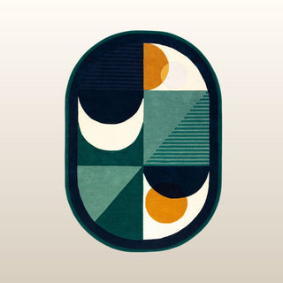 Sunrise | Curved Wool Rug | 2 Sizes in Archived from Oriana B www.orianab.com