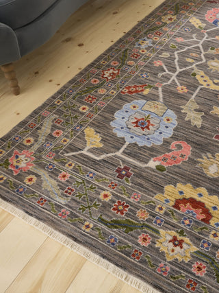 Suzani Black | Wool Blend Rug in Homewares from Oriana B www.orianab.com