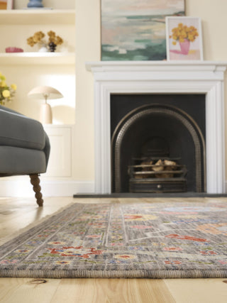 Suzani Black | Wool Blend Rug in Homewares from Oriana B www.orianab.com