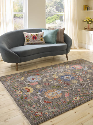 Suzani Black | Wool Blend Rug in Homewares from Oriana B www.orianab.com