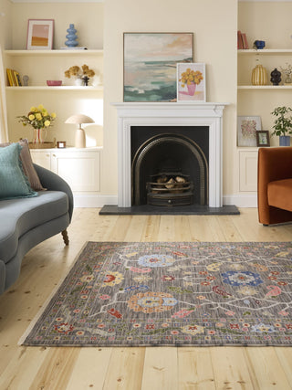 Suzani Black | Wool Blend Rug in Homewares from Oriana B www.orianab.com