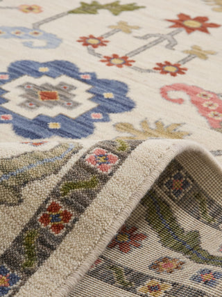 Suzani Silver | Wool Blend Rug in Homewares from Oriana B www.orianab.com