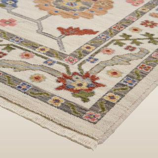 Suzani Silver | Wool Blend Rug in Homewares from Oriana B www.orianab.com