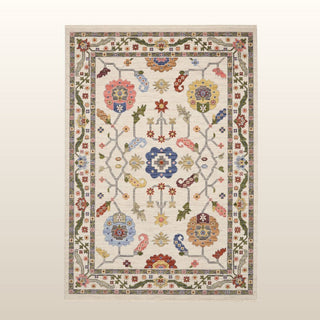 Suzani Silver | Wool Blend Rug in Homewares from Oriana B www.orianab.com