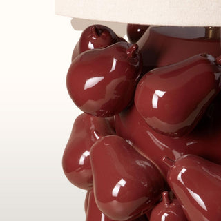 Table Lamp with Burgundy Pear Base in Lighting from Oriana B www.orianab.com