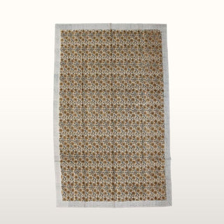 Tablecloth Flower Cotton Brown in Homewares from Oriana B www.orianab.com