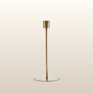 Tall Antique Brass Minimalist Candlestick in Homewares from Oriana B www.orianab.com