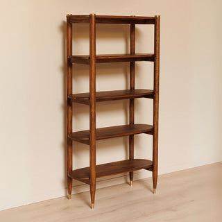 Tall Brass Detail Shelf in Furniture from Oriana B www.orianab.com