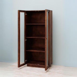 Tall Wooden Glass Cabinet in Furniture from Oriana B www.orianab.com