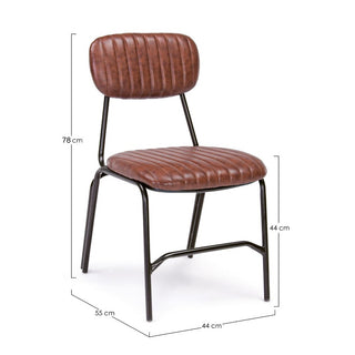 Tan Industrial Dining Chair in Furniture from Oriana B. www.orianab.com