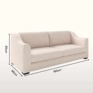 The Kidman Sofa | Bouclé Weave | Cream in Bespoke from Oriana B www.orianab.com