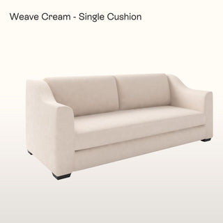 The Kidman Sofa | Bouclé Weave | Cream in Bespoke from Oriana B www.orianab.com