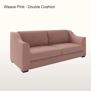 The Kidman Sofa | Bouclé Weave | Dusky Pink in Bespoke from Oriana B. www.orianab.com