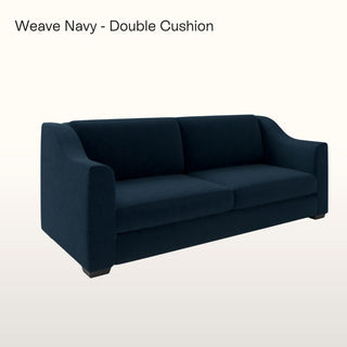 The Kidman Sofa | Bouclé Weave | Navy in Bespoke from Oriana B www.orianab.com