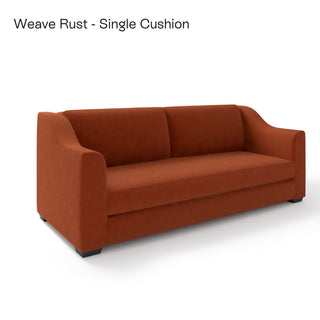 The Kidman Sofa | Bouclé Weave | Rust in Bespoke from Oriana B www.orianab.com