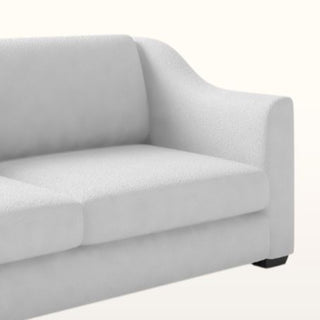 The Kidman Sofa | Bouclé Weave | Silver in Bespoke from Oriana B www.orianab.com
