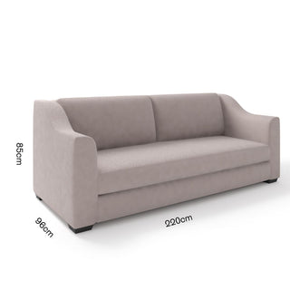 The Kidman Sofa | Bouclé Weave | Smoke in Bespoke 2 Seater 180 Single from Oriana B. www.orianab.com
