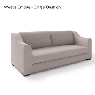 The Kidman Sofa | Bouclé Weave | Smoke in Bespoke from Oriana B. www.orianab.com