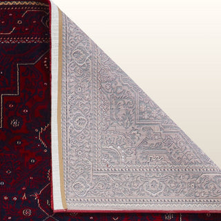 Traditional Style Red Rug | Three Sizes | Stepped Pattern in Homewares from Oriana B www.orianab.com