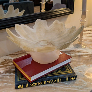 Translucent Glass Pedestal Bowl in Homewares from Oriana B www.orianab.com