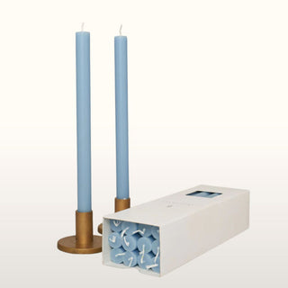 True Grace Dinner Candles | Sky Blue in Homewares from Oriana B www.orianab.com