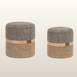 Tweed 2 Tone Pouffe Footstools in Furniture from Oriana B www.orianab.com