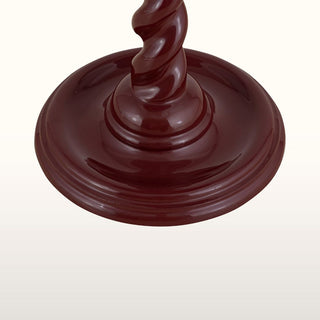 Twisted Enamel Side Table | Burgundy in Furniture from Oriana B www.orianab.com